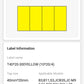 NB235 - NIIMBOT - B1 / B21 / B3S - 40X20MM - (10X20X4) - 300 THERMAL LABELS - YELLOW