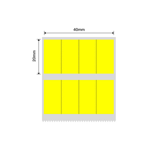 NB235 - NIIMBOT - B1 / B21 / B3S - 40X20MM - (10X20X4) - 300 THERMAL LABELS - YELLOW