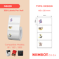 NB239 - NIIMBOT - B1 / B21 / B3S - 40X20MM - 320 LABELS PER ROLL - CAT DESIGN
