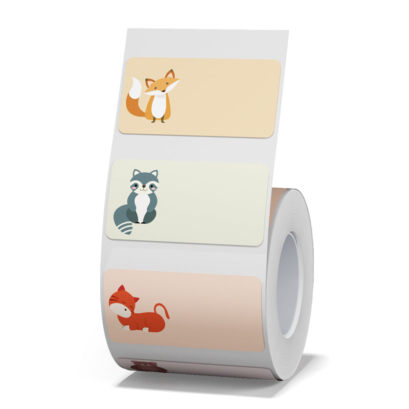 NB242 - Niimbot - B1 / B21 / B31 / B3S / B4 - 40x20mm - 320 Nametag Animal Labels