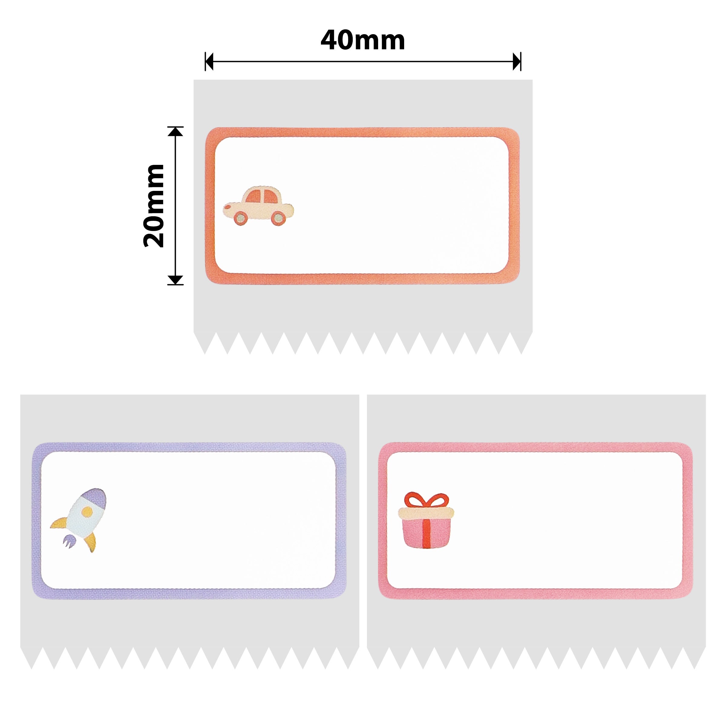 NB244 - Niimbot - B1 / B21 / B31 / B3S / B4 - 40x20mm - 320 Toy & Gift Labels