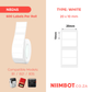 NB245 - NIIMBOT - B1 / B21 / B3S - 20X10MM/2R - 600 WHITE THERMAL LABELS