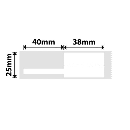 NB246 - Niimbot - B1 / B21 / B3S / B4 - 25x78mm - 100 White Cable Labels