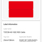 NB247 - NIIMBOT - B1 / B21 / B3S - 25*78MM - 100 LABELS PER ROLL - CABLE / JEWELLERY - RED