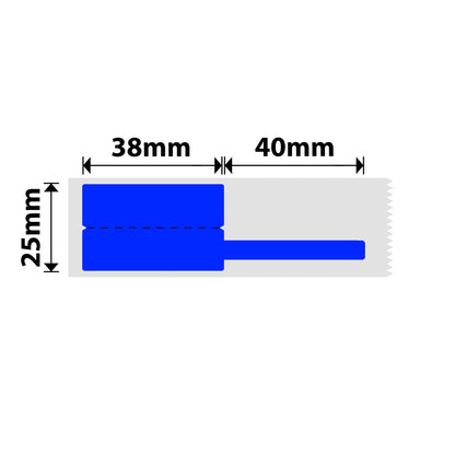 NB249 - Niimbot - B1 / B21 / B31 / B3S / B4 - 25x78mm - 100 Blue Cable Labels