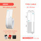 NB253 - NIIMBOT - B1 / B21 / B3S - R02F - 25X78MM (25X38+40X7) - 100 LABELS PER ROLL - CMC LOGO - CABLE DESIGN