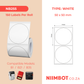 NB255 - NIIMBOT - B1 / B21 / B3S - T50X50MM - 150 LABELS PER ROLL - ROUND - WHITE