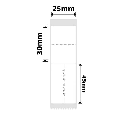 NB263 - NIIMBOT - D101 ONLY - R02T - 25MMX75MM -  90 LABELS PER ROLL -  JEWELLERY VOID DESIGN