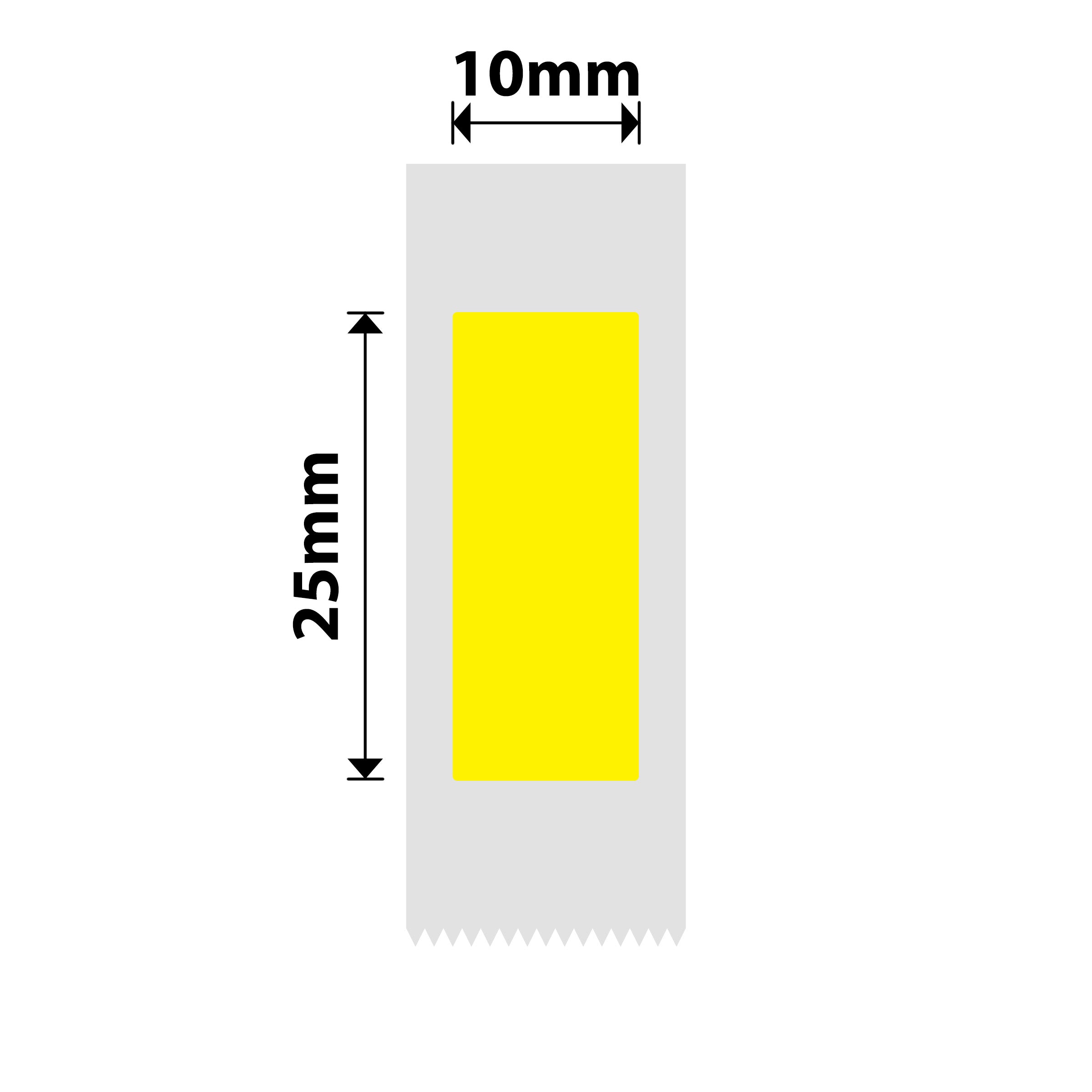 NB267 - Niimbot - D11 / D101 / D110 / H1S - 10x25mm - 225 Yellow Labels