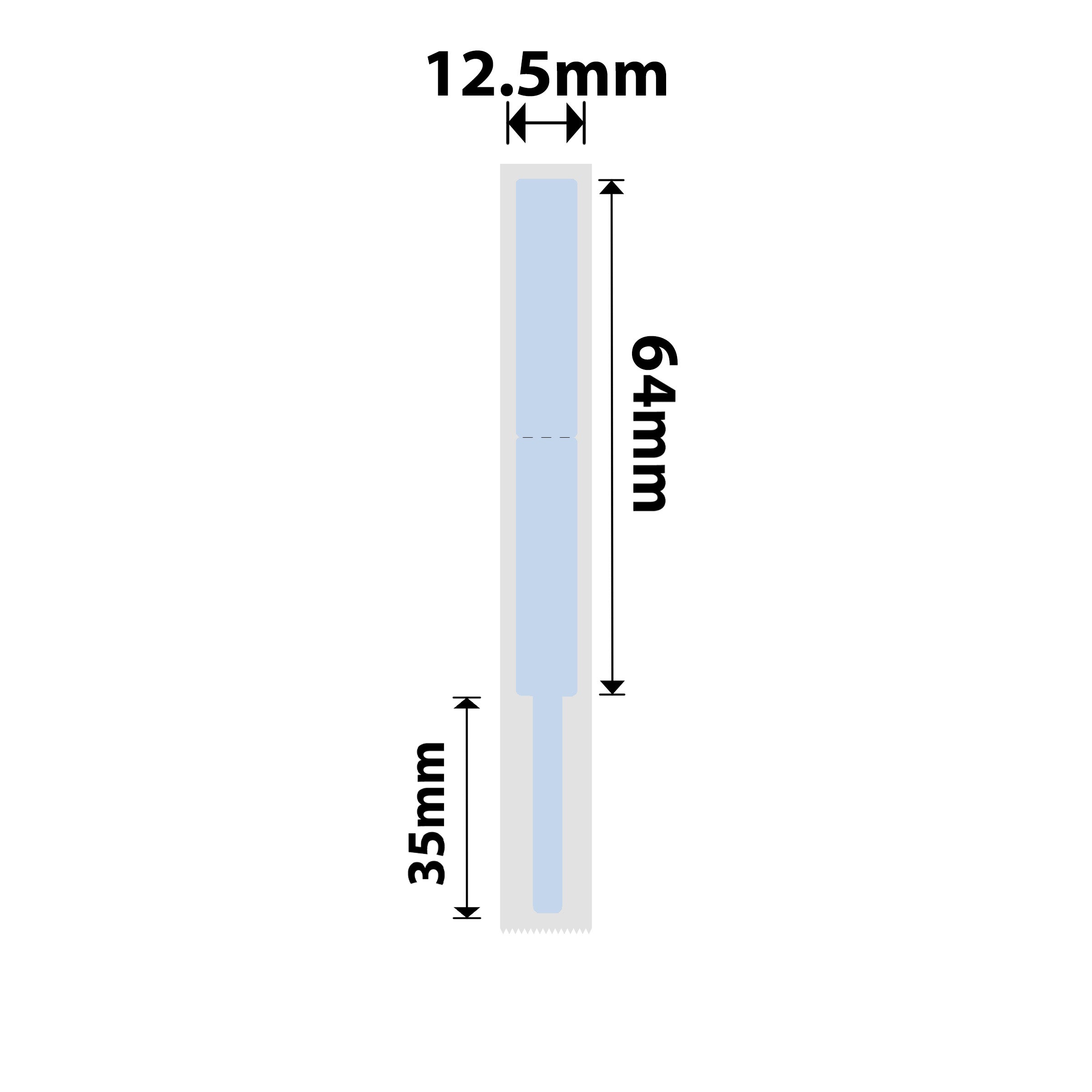 NB268 - Niimbot - D11 / D101 / D110 / H1S - 12.5x99mm - 70 Blue Cloud Cable Labels