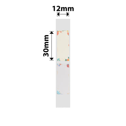 NB273 - NIIMBOT - D11 / D101 / D110 / H1S - R12X30MM - 210 LABELS PER ROLL - FLOWERS DESIGN