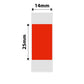 NB278 - NIIMBOT - D11 / D101 / D110 / H1S - R14X25MM - 240 LABELS PER ROLL - RED DESIGN
