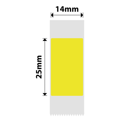 NB280 - NIIMBOT - D11 / D101 / D110 / H1S - R14X25MM - 240 LABELS PER ROLL - YELLOW