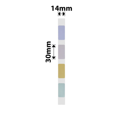NB281 - NIIMBOT - D11 / D101 / D110 / H1S - R14X30MM - 210 LABELS PER ROLL - CORNFIELD ( 4 COLOURS)