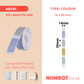 NB281 - NIIMBOT - D11 / D101 / D110 / H1S - R14X30MM - 210 LABELS PER ROLL - CORNFIELD ( 4 COLOURS)