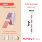NB283 - NIIMBOT - D11 / D101 / D110 / H1S - R14X30MM - 210 LABELS PER ROLL -  PINK (4 COLOURS)