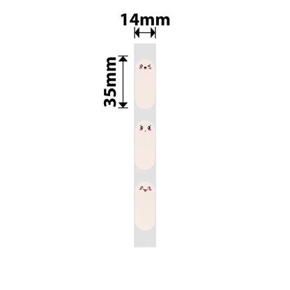 NIIMBOT - D11 / D101 / D110 / H1S - 14X35MM - 170 LABELS - HAPPY FINGER