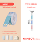 NB287 - NIIMBOT - D11 / D101 / D110 / H1S - R14X40MM - 160 LABELS PER ROLL - BABY FACE DESIGN