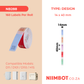 NB288 - NIIMBOT - D11 / D101 / D110 / H1S - 14X40MM - 160 LABELS PER ROLL - WORDS OF ENCOURAGEMENT DESIGN