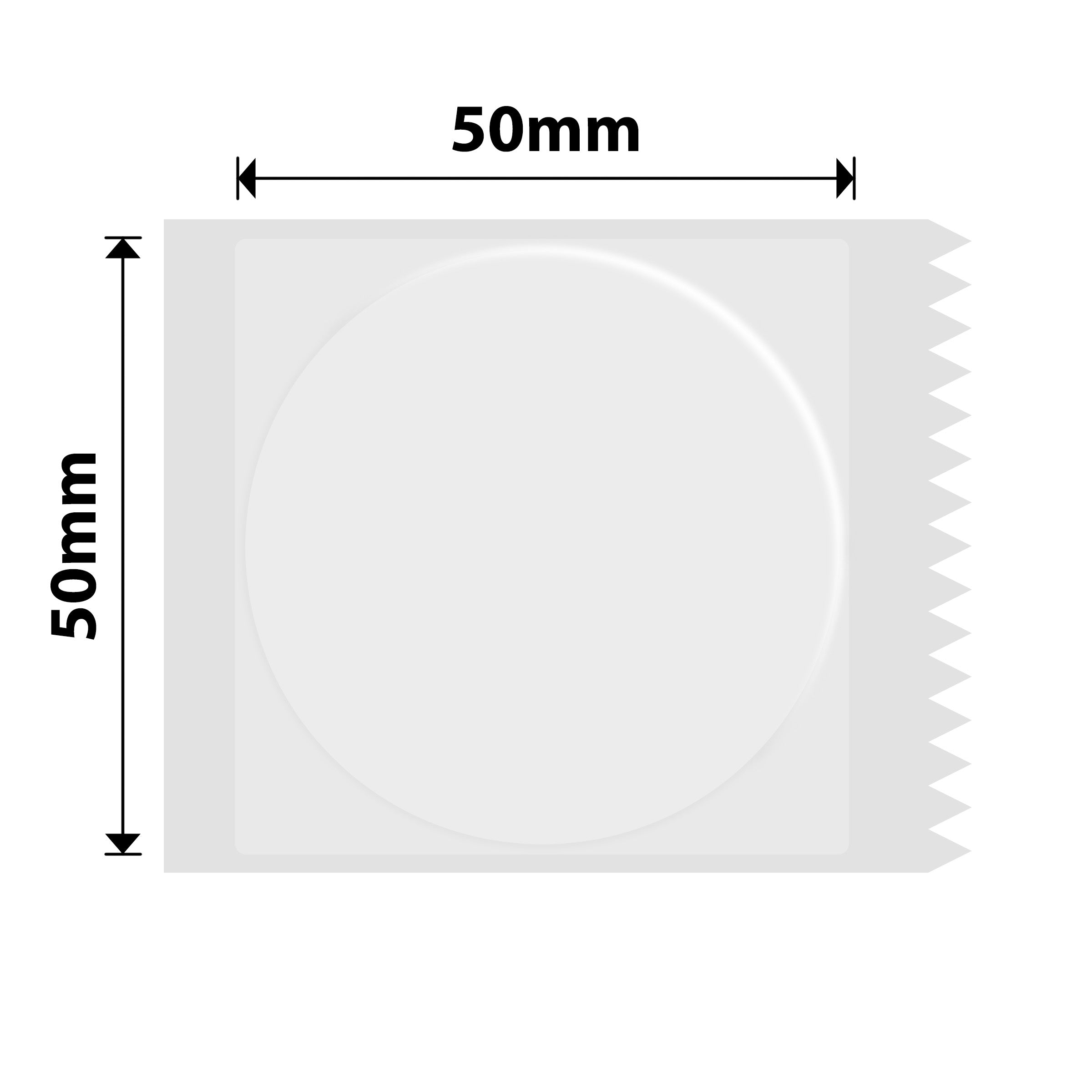NB290 - Niimbot - B1 / B21 / B31 / B3S / B4 - 50x50mm - 150 Transparent Round Labels