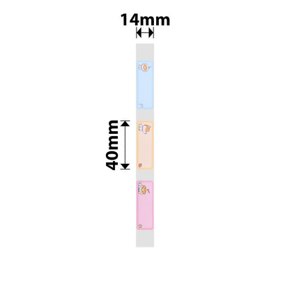 NB292 - NIIMBOT - D11 / D101 / D110 / H1S - R14X40MM - 160 LABELS PER ROLL - DREAMING PUPPY DESIGN