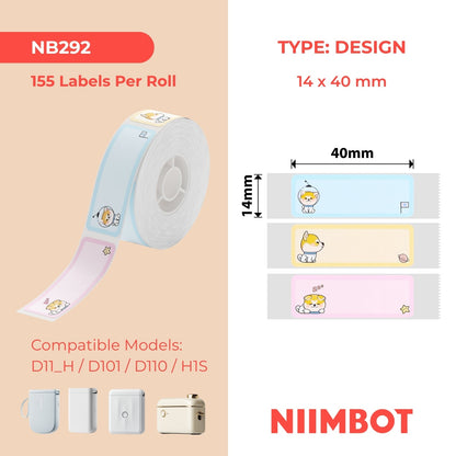 NIIMBOT - D Range - 14x40mm - Dreaming Puppy - 160 Labels