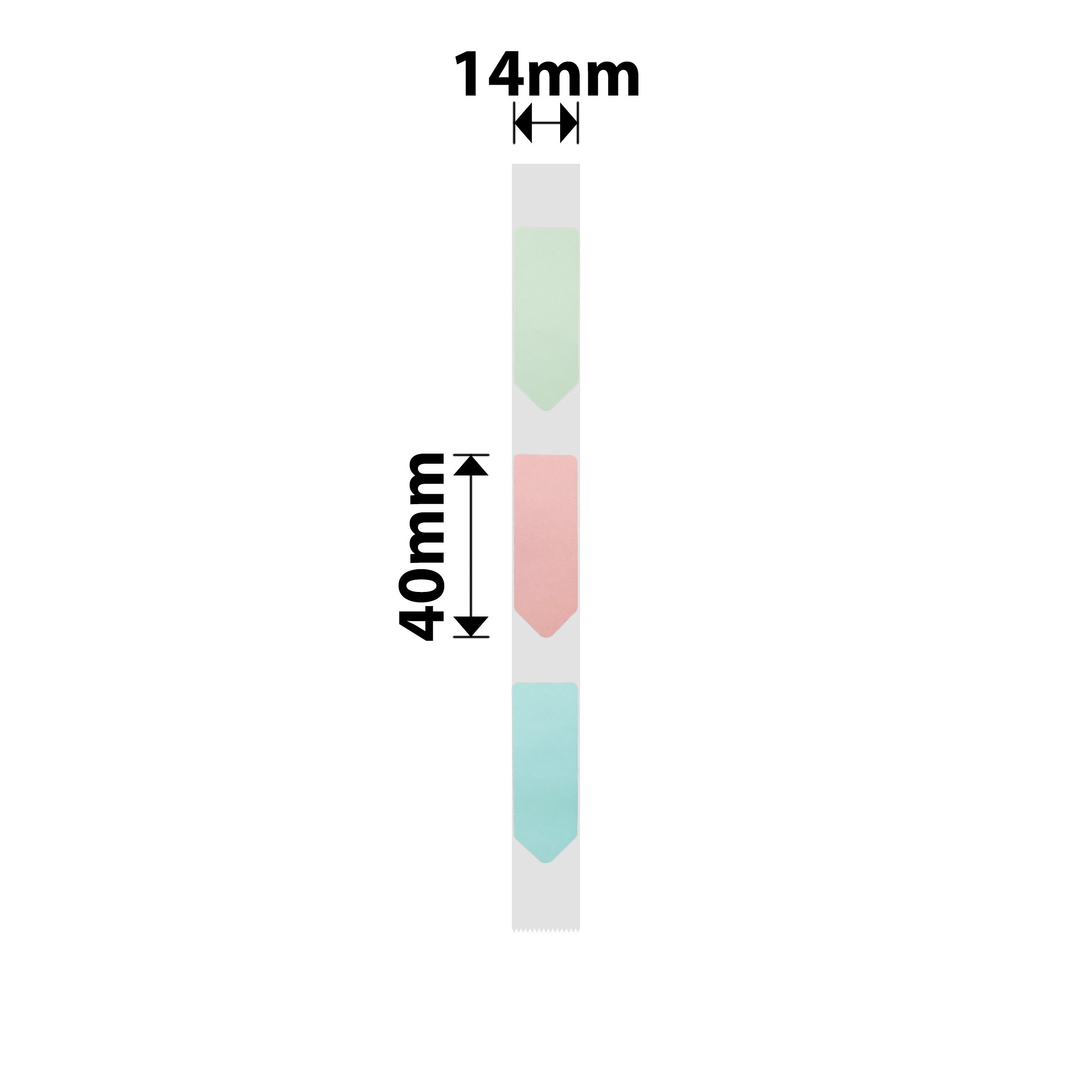 NB293 - NIIMBOT - D11 / D101 / D110 / H1S - R14X40MM - 160 LABELS PER ROLL - COLOUR ARROW DESIGN
