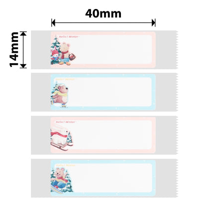 NB294 - Niimbot - D11 / D101 / D110 / H1S - 14x40mm - 160 Hello Winter Labels