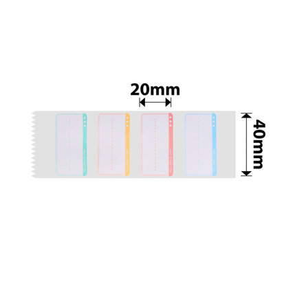 NB296 - NIIMBOT - D11 / D101 / D110 / H1S - R14X40MM - 160 LABELS PER ROLL - NICE TO MEET YOU DESIGN