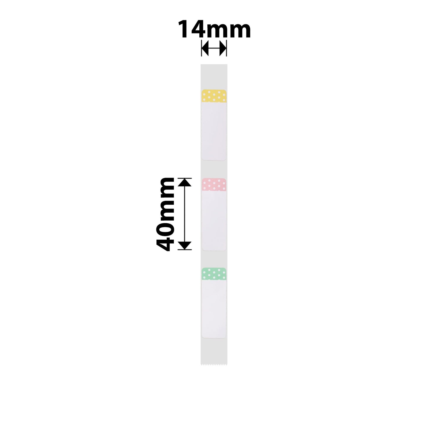 NB297 - NIIMBOT - D11 / D101 / D110 - R14*40 - 160 LABELS PER ROLL - POLKA DOTS DESIGN