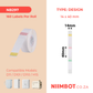 NB297 - NIIMBOT - D11 / D101 / D110 / H1S - R14X40MM - 160 LABELS PER ROLL - POLKA DOTS DESIGN