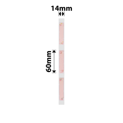 NB304 - NIIMBOT - D11 / D101 / D110 / H1S - R14X60MM - 110 LABELS PER ROLL - CHERRY PINK DESIGN