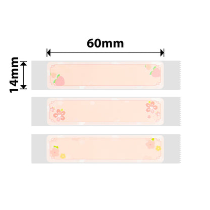 NB304 - Niimbot - D11 / D101 / D110 / H1S - 14x60mm - 110 Cherry Pink Labels