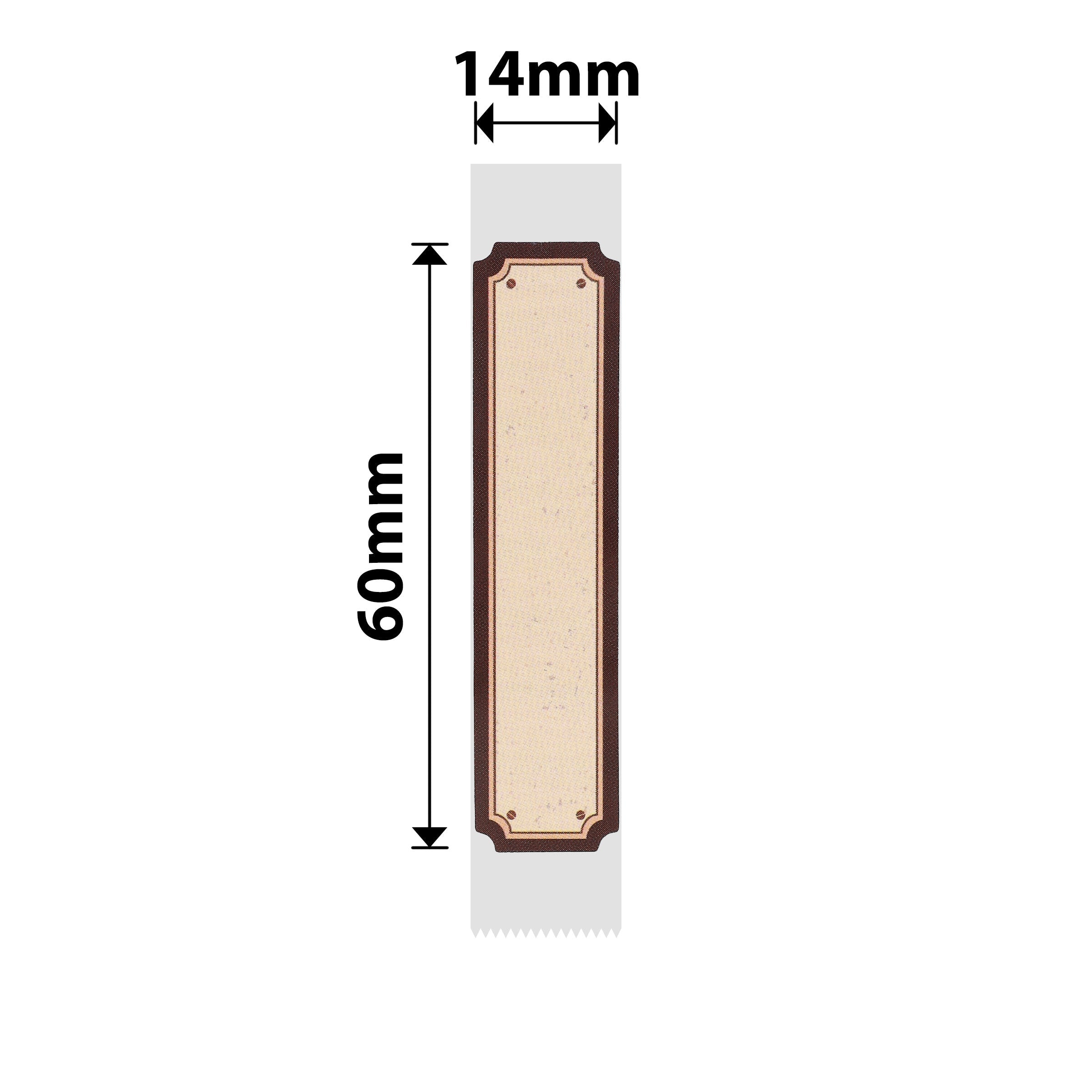 NIIMBOT - D11 / D101 / D110 / H1S - 14X60MM - 110 LABELS - WOOD LOVE