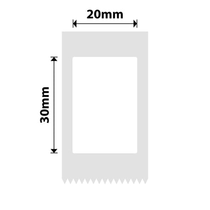 NB313 - Niimbot - D101 Only - 20x30mm - 210 White Labels