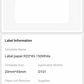 NB315 - NIIMBOT - D101 ONLY - R20X45MM - 150 LABELS PER ROLL - WHITE