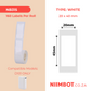 NB315 - NIIMBOT - D101 ONLY - R20X45MM - 150 LABELS PER ROLL - WHITE