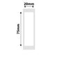 NB322 - NIIMBOT - D101 ONLY - R20X75MM - 90 LABELS PER ROLL - WHITE