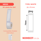 NB322 - NIIMBOT - D101 ONLY - R20X75MM - 90 LABELS PER ROLL - WHITE