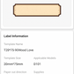 NB323 - NIIMBOT - D101 ONLY - R20X75MM - 90 LABELS PER ROLL - BROWN WOOD DESIGN
