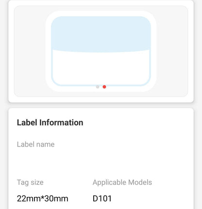 NB325 - NIIMBOT - D101 ONLY - R22X30 - 210 LABELS PER ROLL - COOL SUMMER - DESIGN