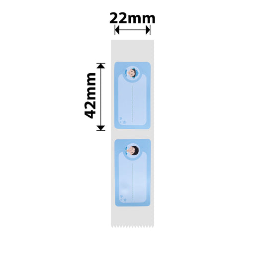 NB326 - NIIMBOT - D101 ONLY - R22X42MM - 150 LABELS PER ROLL - COOL BOY - DESIGN