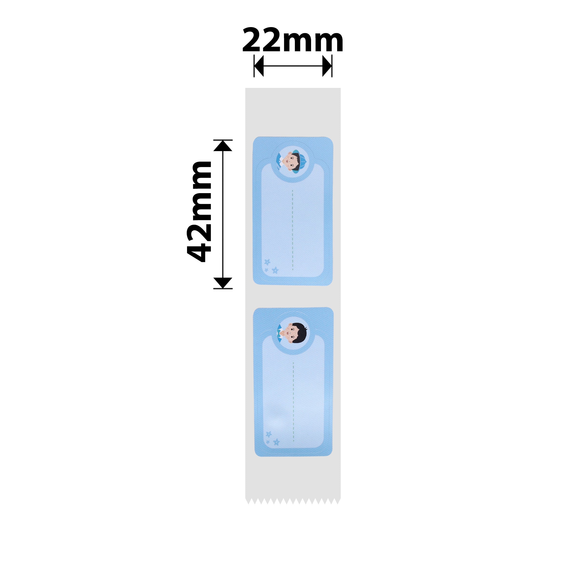 NB326 - NIIMBOT - D101 ONLY - R22X42MM - 150 LABELS PER ROLL - COOL BOY - DESIGN