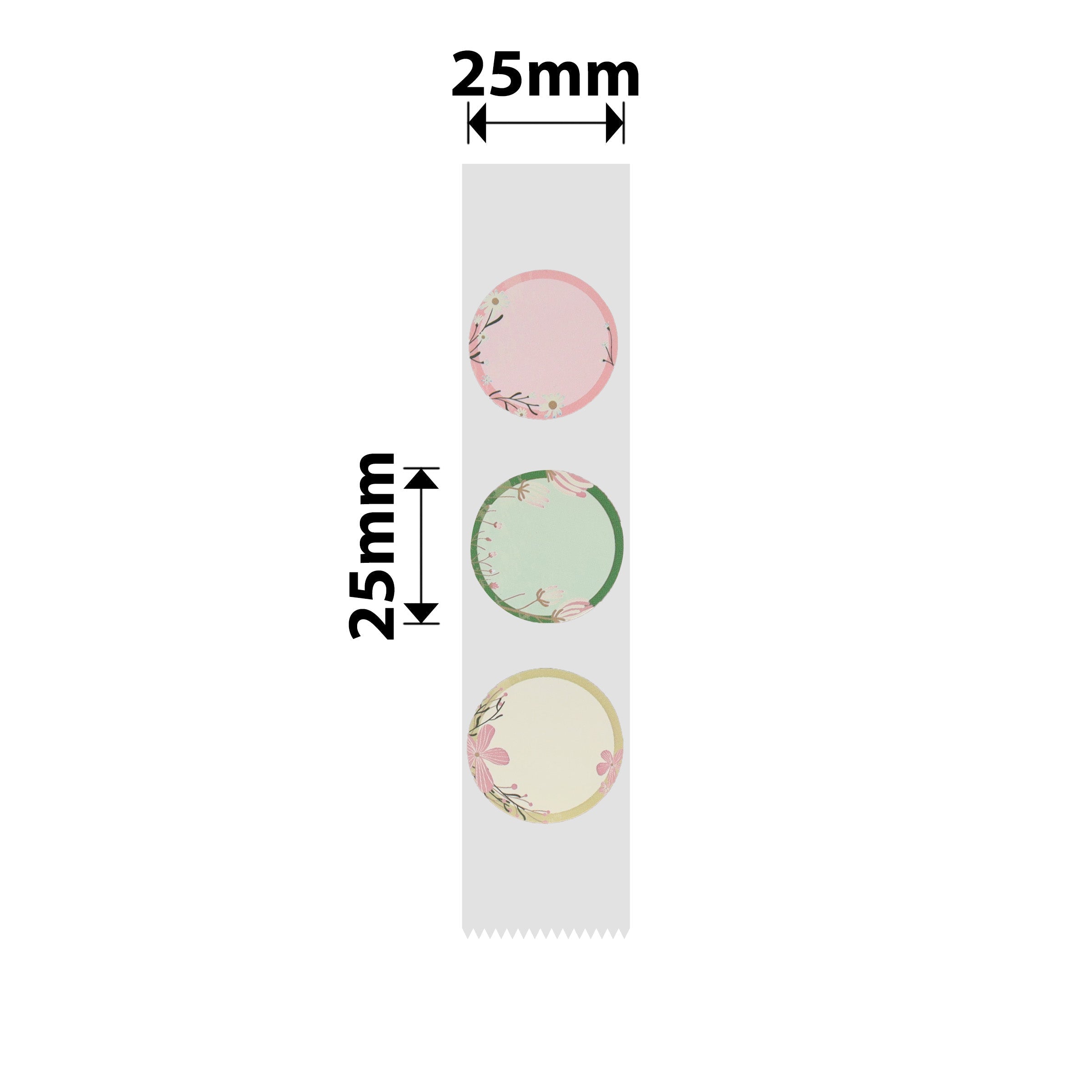 NB333 - NIIMBOT - D101 ONLY - R25X25MM - 230 LABELS PER ROLL - FLOWER DESIGN