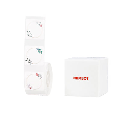 NB334 - Niimbot - D101 Only - 25x25mm - 230 Flower Park Round Labels