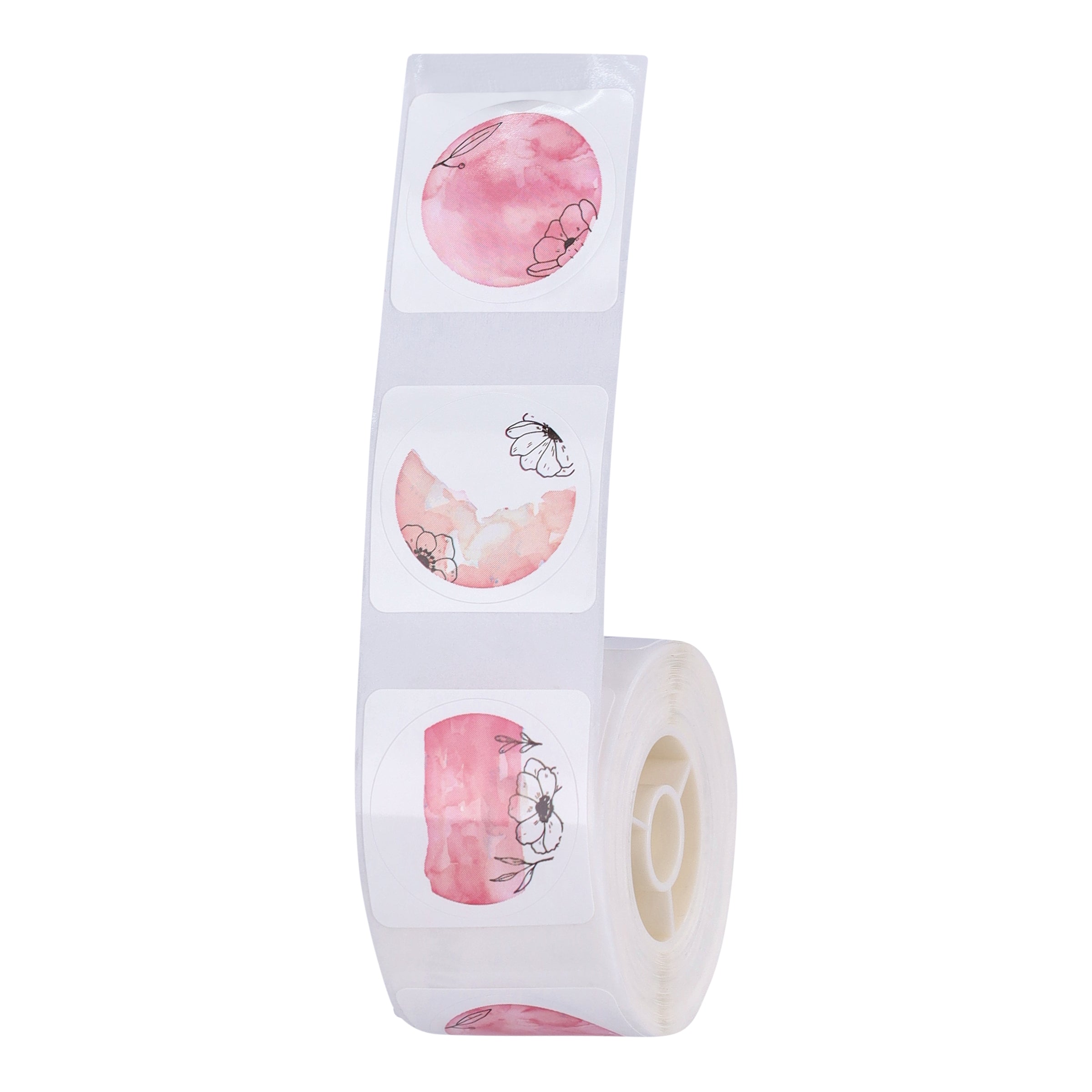 NB335 - NIIMBOT - D101 ONLY - R25X25MM - 225 LABELS PER ROLL - ROUND - PINK