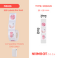 NB335 - NIIMBOT - D101 ONLY - R25X25MM - 225 LABELS PER ROLL - ROUND - PINK
