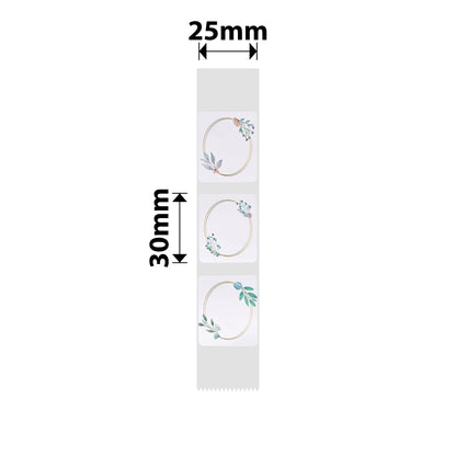 NB336 - NIIMBOT - D101 ONLY - R25X30MM - 200 LABELS PER ROLL - PARK OVAL DESIGN