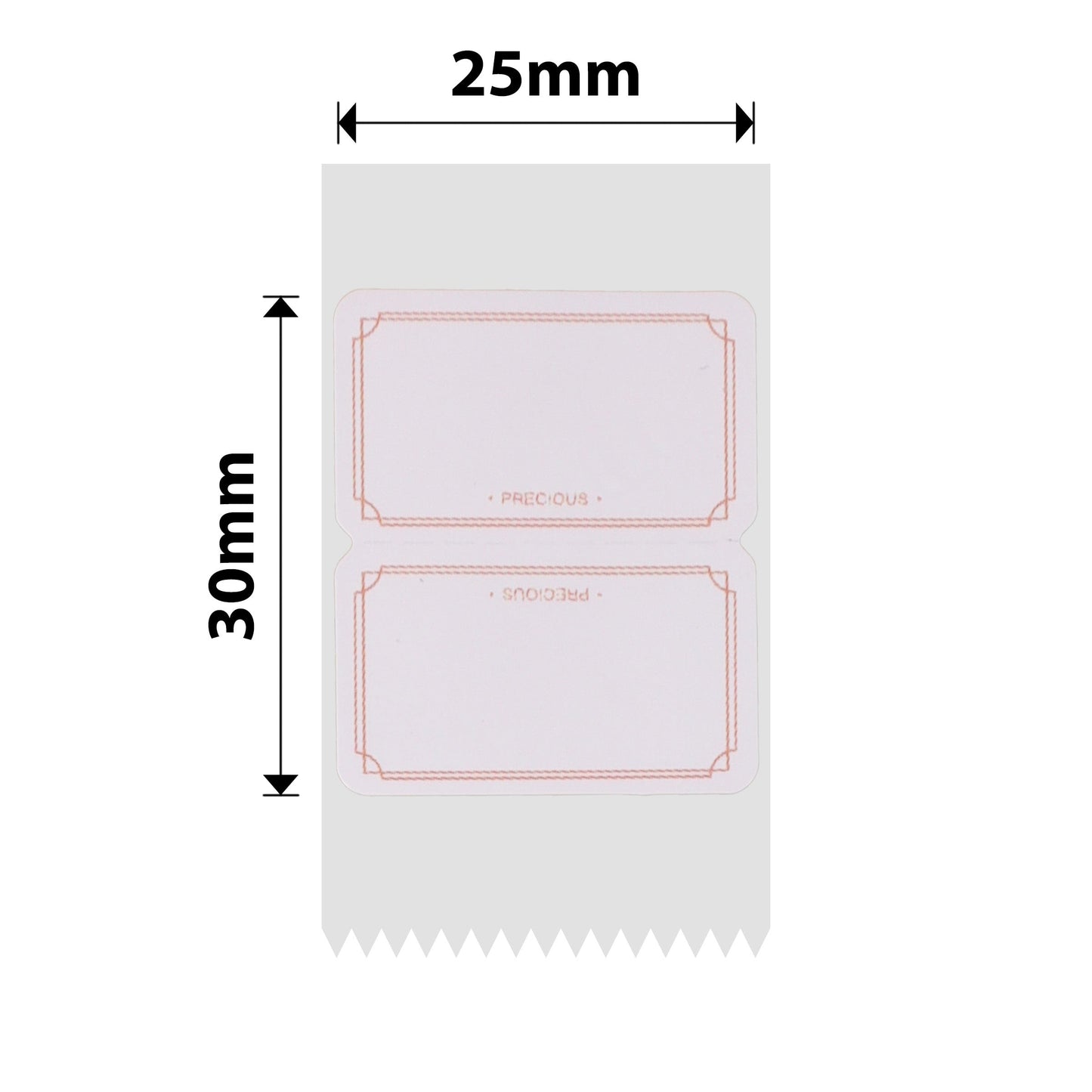 NB337 - NIIMBOT - D101 ONLY - R25X30MM - 210 LABELS PER ROLL - ELEGANT DESIGN