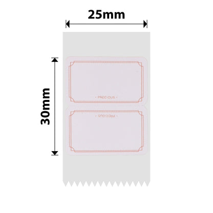 NB337 - NIIMBOT - D101 ONLY - R25X30MM - 210 LABELS PER ROLL - ELEGANT DESIGN